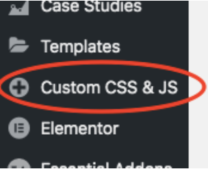 Wordpress plugin page